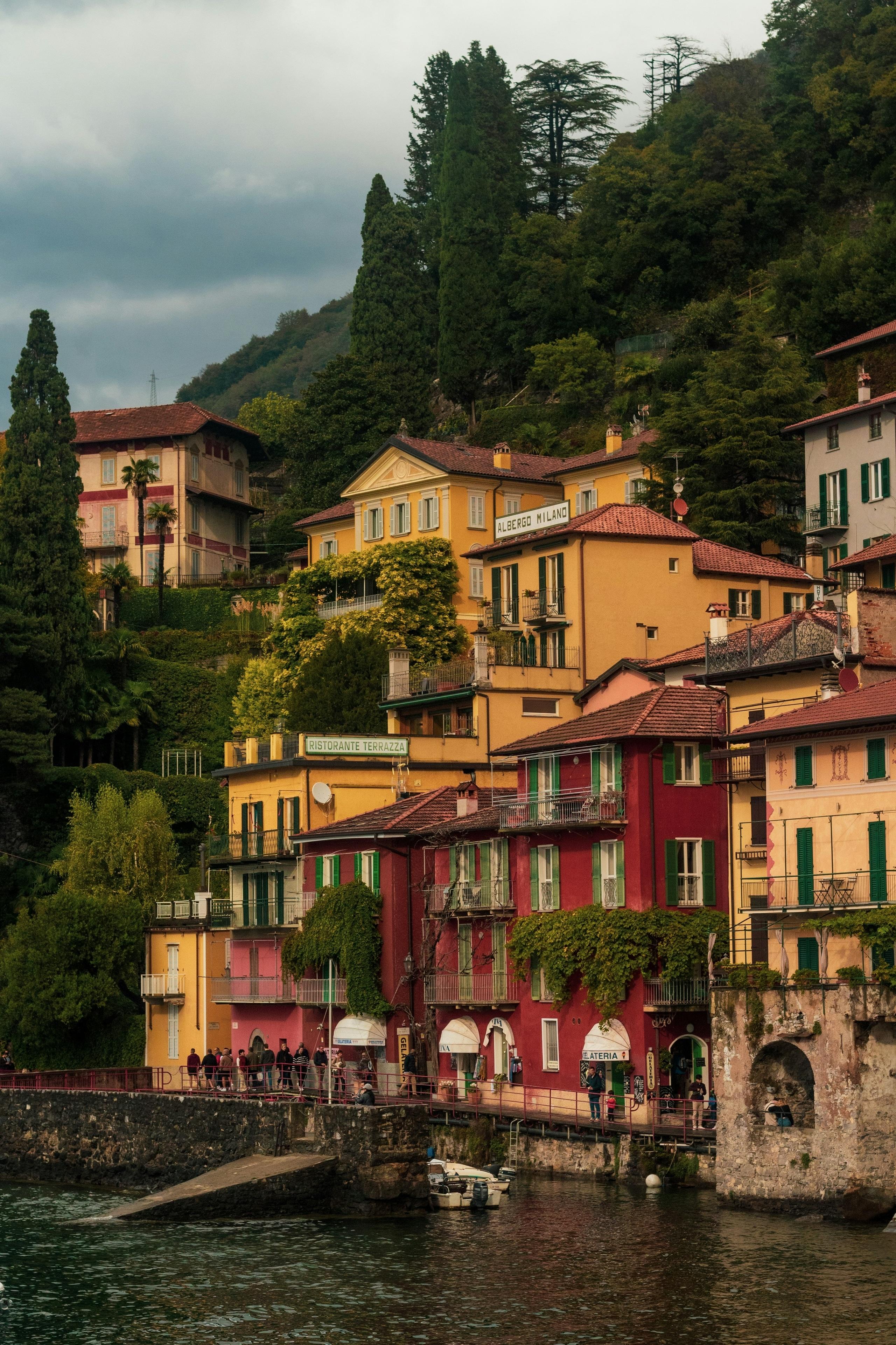Colourful houses of Varenna on Lake Como